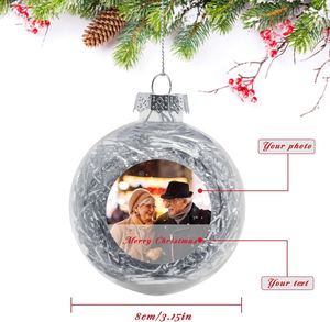 Bola de Navidad de Plástico Personalizada para Sublimación, Multicolor, 5 cm, Adornos de Decoración para el Hogar - Product Image 2