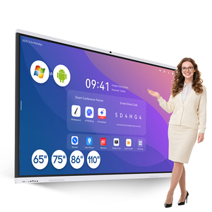 Pizarra Interactiva Inteligente con Pantalla Táctil IR de 40 Puntos, de 55-98 Pulgadas, para Aulas, Pantalla LCD 4K, Intel I5, 8G RAM, para Educación - Product Image 1