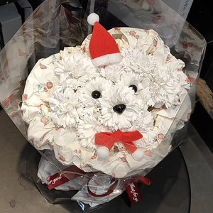 Cute Puppy Carnation Bouquet Style Artificial Flower Birthday Valentine Gift For <b>Girlfriend</b> - Product Image 5