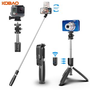 KDBAO <span class=keywords><strong>L02</strong></span> Perche à <span class=keywords><strong>selfie</strong></span> portable 40 pouces (100 cm) avec télécommande sans fil et trépied, mini perche à <span class=keywords><strong>selfie</strong></span> pliable pour téléphone - Product Image 1
