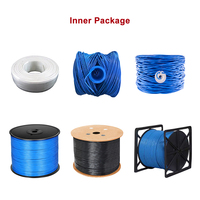 Cable Ethernet para Exteriores FTP CAT5e CAT6 CAT6a, Conductor Sólido, Núcleo de Cobre Desnudo, Resistente a los Rayos UV, Impermeable, 250MHz, Certificado CE/ISO