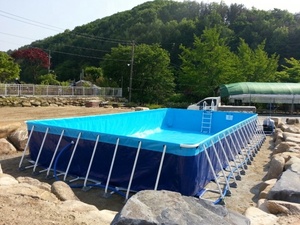 <span class=keywords><strong>Piscine</strong></span> <span class=keywords><strong>rectangulaire</strong></span> gonflable en PVC, grand cadre métallique en acier, Portable, à usage Commercial, cadre de <span class=keywords><strong>piscine</strong></span> au-dessus du <span class=keywords><strong>sol</strong></span>, m - Product Image 3