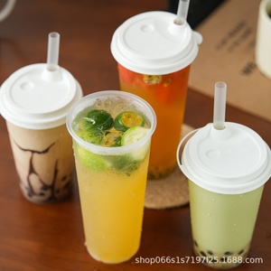 Gobelets en plastique jetables à paroi simple en PP rigide Zhongxing 700 ml (24 oz) de 90 mm de diamètre pour thé Boba, jus et soda, avec logo personnalisé – Vente en gros - Product Image 6