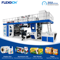 Machine d'impression flexographique automatique double face CI pour rouleaux de papier kraft et sacs en papier
