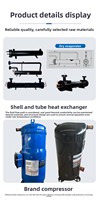 Chaudière à pompe à chaleur air-eau, classe 1 d'efficacité énergétique, onduleur silencieux, contrôle par application, fonctionnement stable, automatique, R410A, pour toute la maison