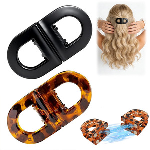 Fermagli <span class=keywords><strong>per</strong></span> <span class=keywords><strong>Capelli</strong></span> Magnetici in Plastica a Forma di Farfalla, Compatto e Portatile, <span class=keywords><strong>Accessori</strong></span> <span class=keywords><strong>per</strong></span> <span class=keywords><strong>Capelli</strong></span> da Donna, Elegante Fermaglio Lucido - Product Image 2