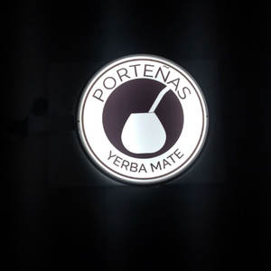 De doble lado redondo tejido colgante signo perfil sin marco película de caja de luz firma calidad - Product Image 4