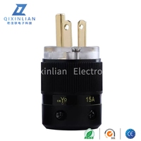 Acrolink OFC – câble d'alimentation audiophile en cuivre pur plaqué or/rhodium, norme américaine, ensemble de connecteurs IEC (mâle et femelle)