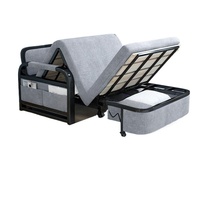 Sofá Cama Plegable para Espacios Pequeños, Sofá Individual Multifuncional, Extensible, con Funda Extraíble de Tela
