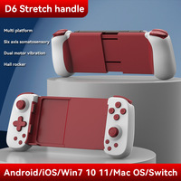 Manette de jeu D6 pour iOS/Android/Switch, manette de jeu pour téléphone mobile, poignée de jeu