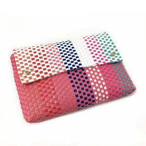 Bolsa de envelope para praia do méxico, artesanal, reciclado, plástico, tecido, bolsa de embreagem, moça feminina, venda imperdível - Product Image 4