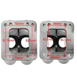 Collecteur turbo Poyracing à base de bride à 6 trous pour pièces de mise à niveau de turbocompresseur T3 T4 - Product Image 2