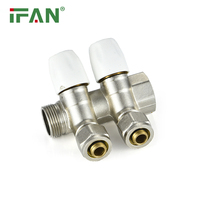 Collecteur en laiton IFAN pour tuyaux PEX 3/4'' – Distributeur d'eau 2 à 5 voies pour système de chauffage par le sol
