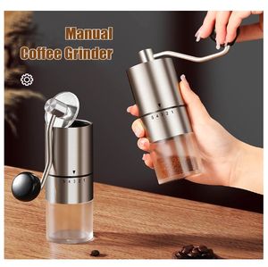 เครื่องบดกาแฟแบบพกพา ทำจากสแตนเลส เป็นมิตรกับสิ่งแวดล้อม ปรับระดับการบดได้ 5 ระดับ ด้วยใบมีดทรงกรวย สำหรับการบดที่ละเอียด เหมาะสำหรับใช้ที่บ้านและที่ทำงาน - Product Image 6