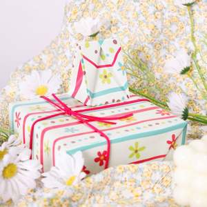 Rollo de papel de regalo de embalaje personalizado de lujo de 43*300cm de papel tisú de Arte de jardín romántico de 80g de alta calidad al por mayor - Product Image 6