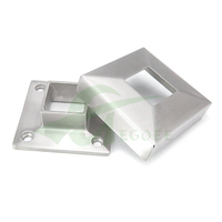 Couvercle de plaque de Base de main courante en acier inoxydable Offre Spéciale pour élément décoratif de tuyau de garde-corps d'escalier carré/rond