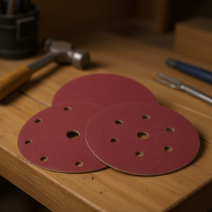 Disques de ponçage Velcro Ttake, grain 100, 6+1 trous, disques en fibre pour ponceuse orbitale - Product Image 3