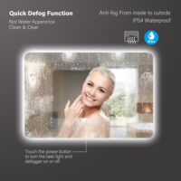 Grand miroir intelligent de salle de bain sans cadre en forme de rectangle du fabricant LED moderne IP44 tarifs anti-dumping verre rétro-éclairé LED