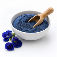 Poudre de fleurs de pois papillon séchées naturelles, qualité supérieure, pois bleus pour boissons et colorants alimentaires, qualité alimentaire