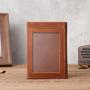 2024 nouveau portefeuille court en cuir véritable pour hommes 1133 épaissi première couche porte-carte en peau de vache pour <span class=keywords><strong>papa</strong></span> et jeunesse nouveau Style - Product Image 3