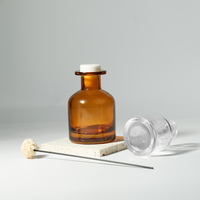 Bouteille diffuseur en verre vide unique bleu noir 50ml 100ml 150ml 250ml Bouteille pour bâtonnets de parfum pour diffuseur d'aromathérapie