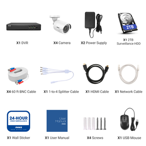 Annke 8CH 3K Lite H.265 + Hybrid DVR với 4 cái 1080P TVI lên đến 30m thông minh IR tháp pháo <span class=keywords><strong>camera</strong></span> với 2TB HDD CCTV Hệ thống an ninh - Product Image 4