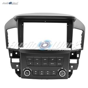 Meilleures évaluations et prix d'usine - Cadre d'autoradio noir de 9 pouces pour <span class=keywords><strong>Kia</strong></span> Forte 2009 avec climatisation manuelle - Product Image 2