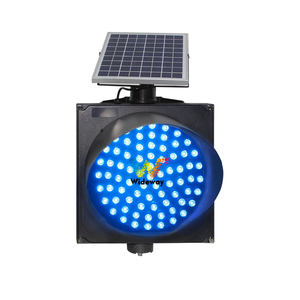 マレーシア 300mm 赤・黄・青・緑 ソーラー式 点滅警告灯 - Product Image 4