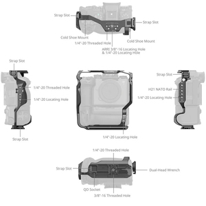 Grip verticale VG-C5 per SmallRig A9 Cage per Alpha 1 II/Alpha 9 III con piastra di sgancio rapido Arca integrata in lega di alluminio e silicone - Product Image 2