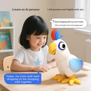 นกแก้วหุ่นยนต์ AI อัจฉริยะสำหรับเด็กนกแก้วเรียนรู้ภาษาวิทยาศาสตร์การสนทนาด้วยเสียงนกแก้ว - Product Image 5