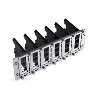 Kit de cluster de serveurs multi-nœuds PiRack-M6F pour Raspberry Pi 4/5, kit de montage en rack 2U, largeur de rack de 10 pouces