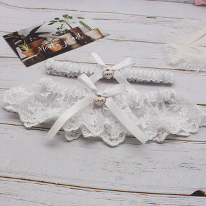 Ligas florales bordadas al por mayor, ligas Sexy decorativas de encaje, <span class=keywords><strong>liguero</strong></span> para chicas de boda - Product Image 2
