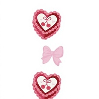 Carnet Coquette Rose Nœud Cœur Cerise Esthétique Journal Spirale pour Filles Papeterie Mignonne Féminine Étudiante Vente en Gros