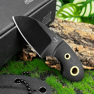 Mini Pocket Knife Full Handle <b>Multi</b>-Functional <b>Camping</b> Utility Knife Portable Outdoor EDC Survival <b>Tool</b> DIY OEM G10 Fiber Handle - Product Image 4