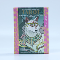 Jeu de cartes de tarot personnalisées avec boîte cadeau et pochette, fabrication OEM, impression couleur intégrale, usine d'impression de cartes d'oracle et de tarot