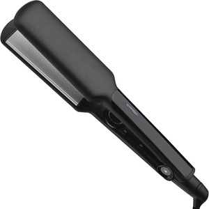 Factory LED Electric Flatiron Fast Heating <b>Wide</b> Plate <b>Straightener</b> with Dual Voltage for Hotel Use Spanish French - Product Image 1