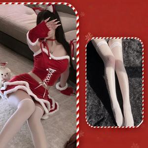 Lencería Romántica Roja de Año Nuevo y Navidad, <span class=keywords><strong>Ropa</strong></span> de Estilo <span class=keywords><strong>Sensual</strong></span>, Conjunto de Uniforme de Gato Adorable - Product Image 5