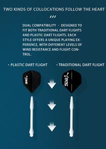 Clean Look 85% Tungsten Design pour Pub Use 1 Set 3pcs Soft Tip Dart Set - Product Image 4