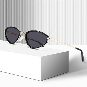 Gafas de sol estilo europeo con forma de ojo de gato para mujer, montura metálica, protección solar polarizada UV400, a la moda, para viajes y conducción - Product Image 3