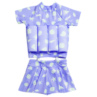 Maillot de bain flottant à fleurs avec flottabilité réglable maillot de bain enfant en bas âge maillot de bain une pièce gilet de bain d'été