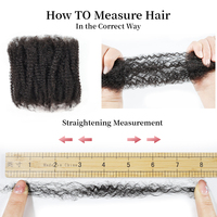 ANNA 50g Extensions de cheveux humains naturels noirs afro crépus de 8 à 12 pouces, en vrac, personnalisables pour le coiffage et la beauté des femmes noires