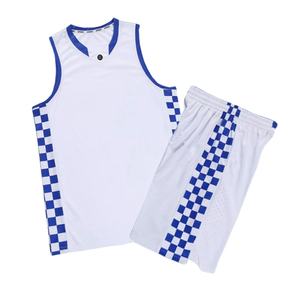 Conjunto de <span class=keywords><strong>Jersey</strong></span> de baloncesto con diseño de patrón azul personalizado para hombre, uniforme de baloncesto digital <span class=keywords><strong>space</strong></span> <span class=keywords><strong>Jam</strong></span>, pantalones cortos universitarios, <span class=keywords><strong>jersey</strong></span> liso - Product Image 1