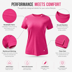 Fabrieksgemaakte unisex activewear T-shirt 100% polyester sneldrogend ademend anti-UV sublimatieprint ronde hals workout sport - Product Image 4