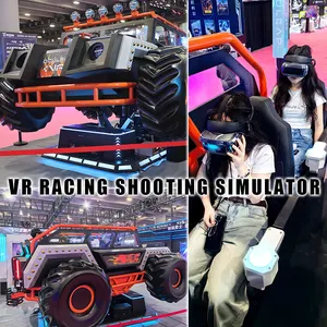 6 kişilik VR yarış silah simülatörü 9D Off Road aracı oyun sanal gerçeklik dinamik vr/ar/mr ekipmanları VR oyun makinesi