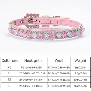 Collier pour animaux de compagnie de petite et moyenne taille avec décoration en dentelle rose collier de chat à motif solide et accessoires de collier en plastique - Product Image 4