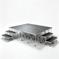 Plateforme de scène pliable en alliage d'aluminium, scène intelligente pliable pour événements et concerts en plein air