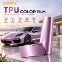Film de protection de peinture auto-cicatrisant MOTJ TPU Color PPF Liquid Metal Jedi Pink 7,5 mil 2-en-1 pour voiture