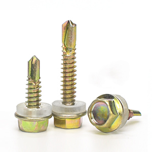 M10 Hexagonal en acier Au Carbone bride étanche <span class=keywords><strong>vis</strong></span> avec <span class=keywords><strong>rondelle</strong></span> en caoutchouc - Product Image 3