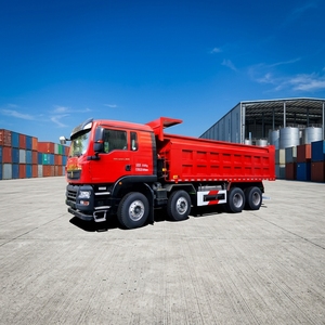 Camion benne lourd HOWO TX NX 8x4 d'usine, camion benne de marque, capacité de chargement 40 tonnes, pour projets civils, à prix avantageux - Product Image 1