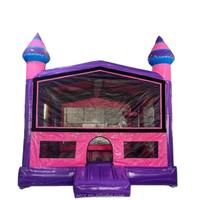 Château gonflable commercial en PVC 13x13 pour enfants avec paniers de basket, château gonflable pour sauter
